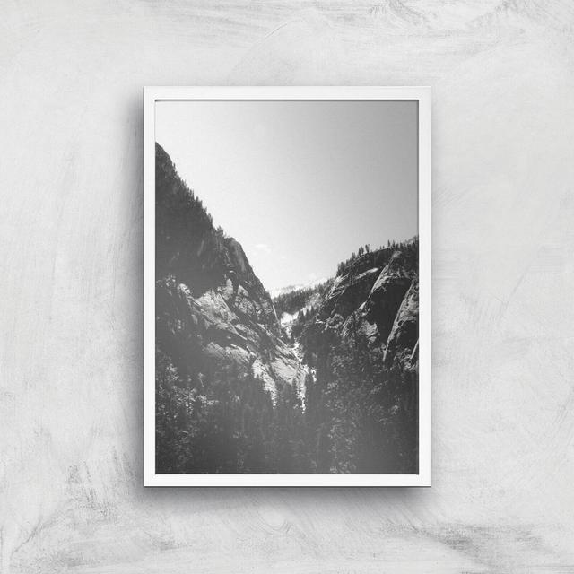 Yosemite Valley Giclee Art Print - A3 - White Frame on Productcaster.