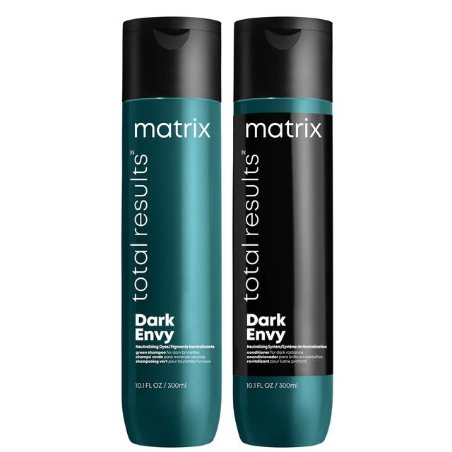 Matrix Total Results Dark Envy Green Toning Shampoo and Conditioner for Deep Brunette Hair 300ml Duo on Productcaster.