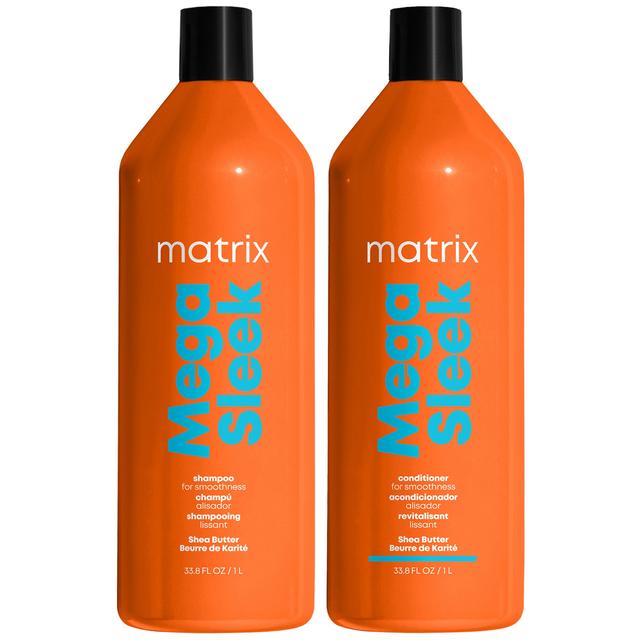 Matrix Total Results Mega Sleek Shea Butter Smoothing Shampoo and Conditioner 1000ml Duo for Frizzy Hair on Productcaster.