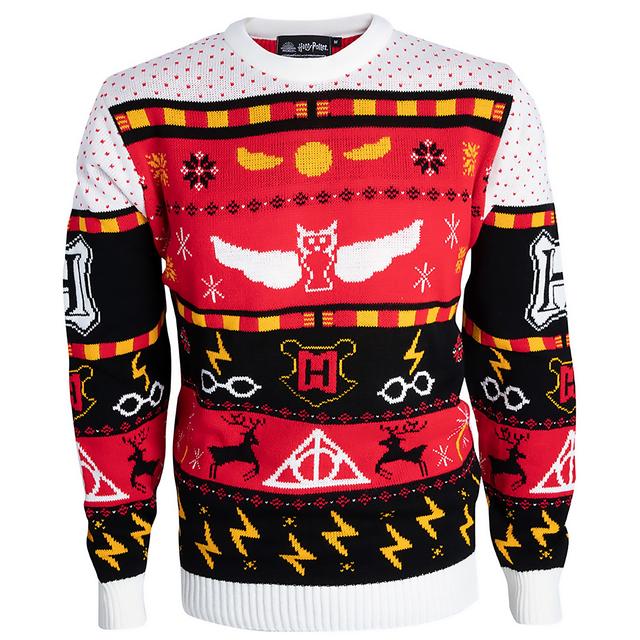 Jersey navideño de punto Hogwarts de Harry Potter - Rojo - L on Productcaster.