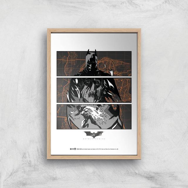 Batman Begins Poster Giclee Art Print - A3 - Wooden Frame on Productcaster.