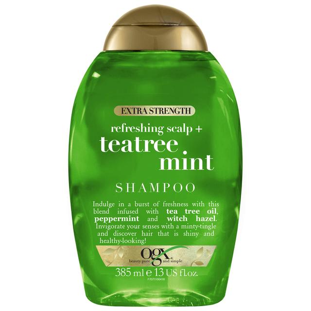 OGX Refreshing Scalp+ Teatree Mint Extra Strength Shampoo 385ml on Productcaster.