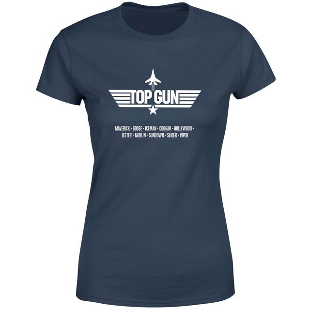 Camiseta Top Gun Codenames - Mujer - Azul marino - XL - Azul Marino on Productcaster.