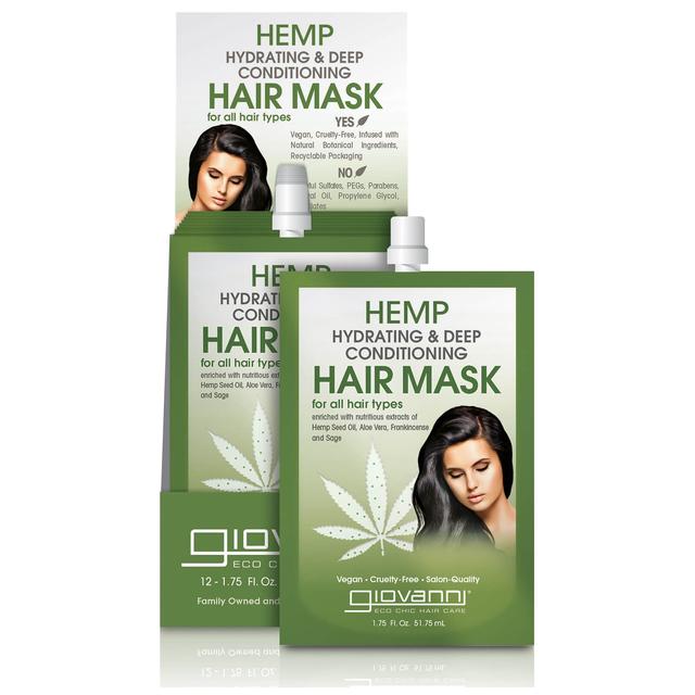 Giovanni Hemp Hydrating and Deep Conditioning Hair Mask (Pack of 12) on Productcaster.