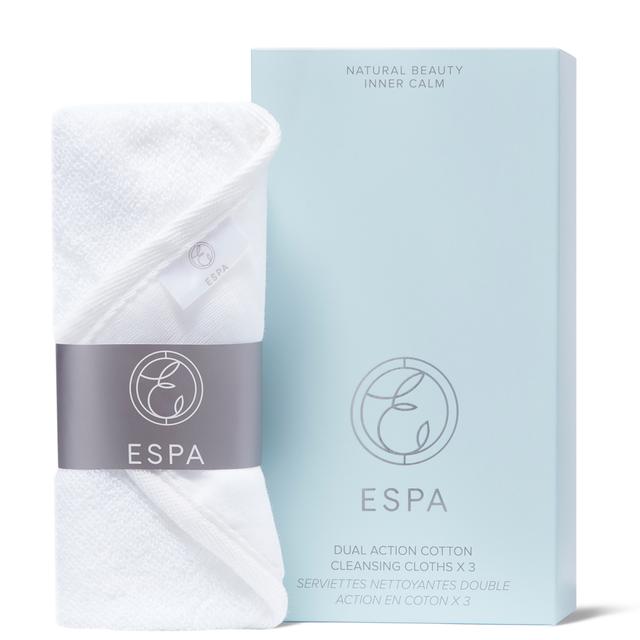 ESPA Dual Action Cotton Cleansing Cloths (Set of 3) on Productcaster.