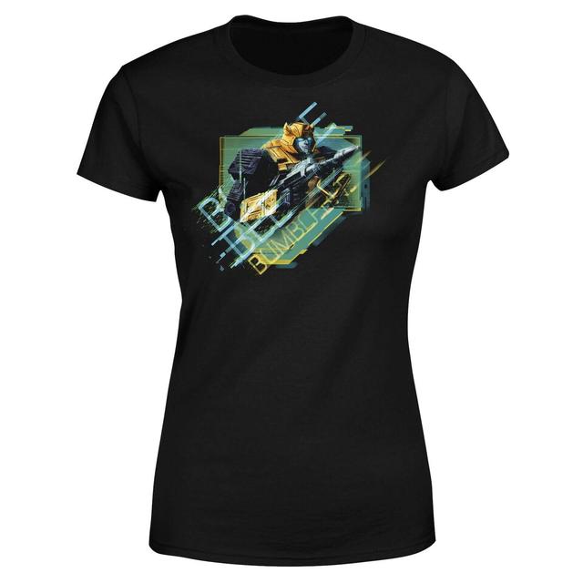 Transformers Bumble Bee Glitch Damen T-Shirt - Schwarz - M on Productcaster.