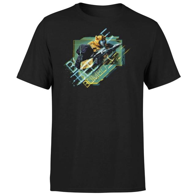 Transformers Bumble Bee Glitch Unisex T-Shirt - Black - 4XL on Productcaster.