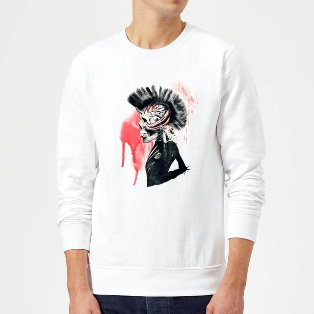 Ikiiki Punk Sweatshirt - White - M - Weiß on Productcaster.