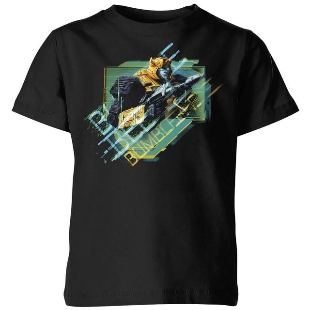 Transformers Bumble Bee Glitch Kinder T-Shirt - Schwarz - 7-8 Jahre on Productcaster.