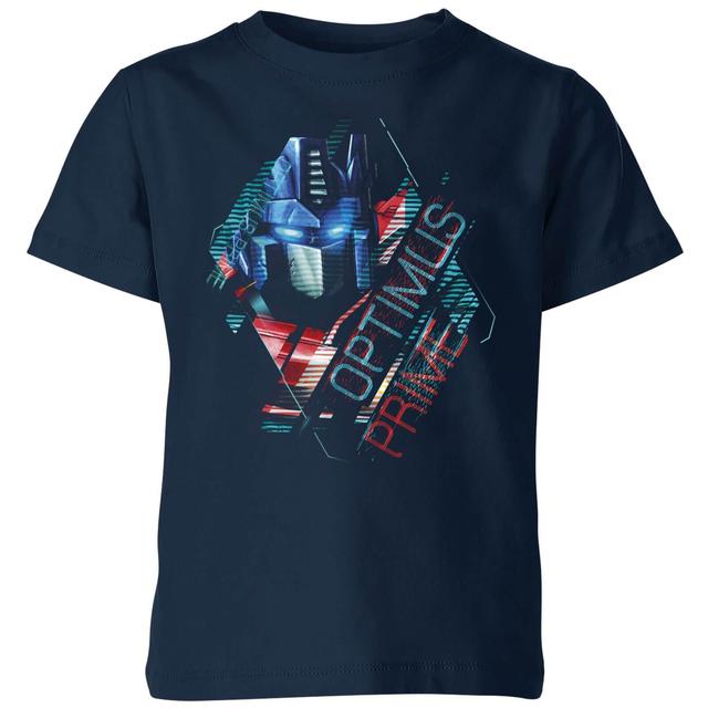 Transformers Optimus Prime Glitch Kids' T-Shirt - Blauw - 98/104 (3-4 jaar) on Productcaster.