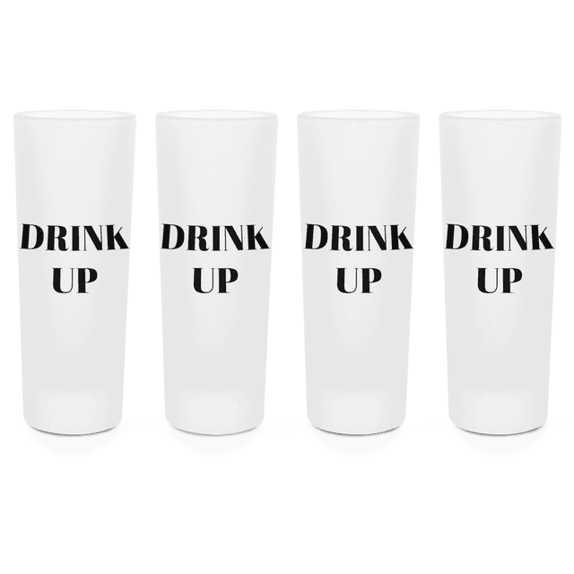 Drink Up Shot Glasses - Set of 4 on Productcaster.