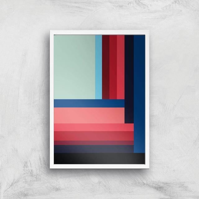 Stripes Giclee Art Print - A3 - White Frame on Productcaster.