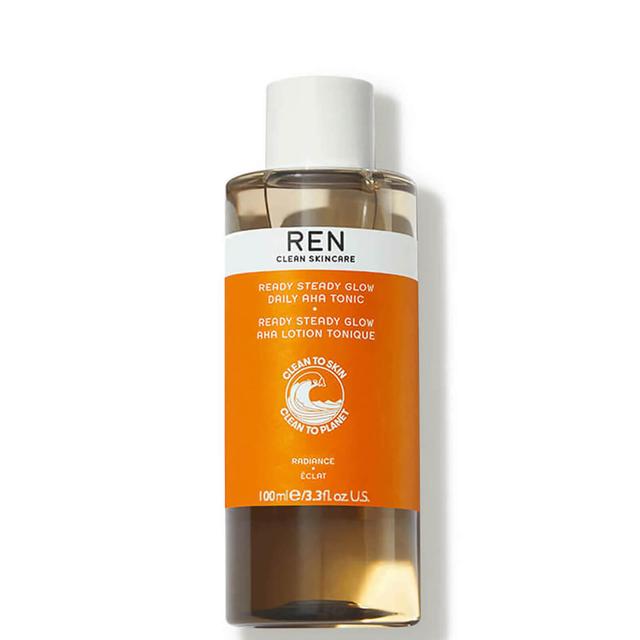 REN Travel Size Clean Skincare Ready Steady Glow Daily AHA Tonic 100ml on Productcaster.