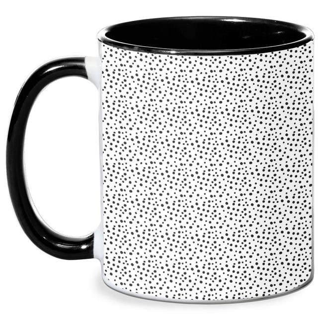 Small Dots Mug - White/Black Schwarz on Productcaster.