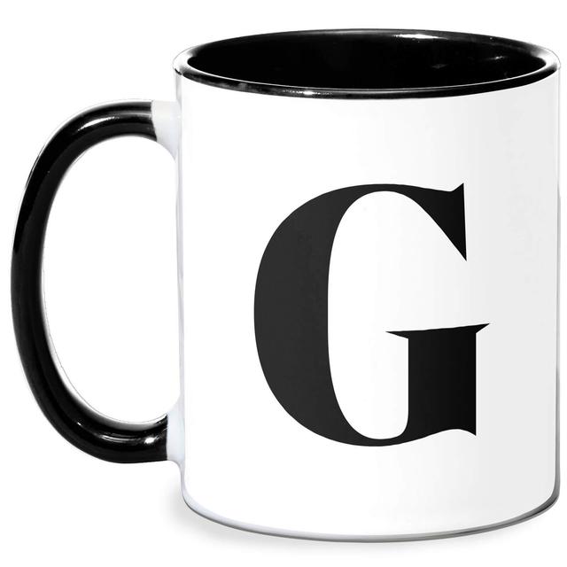 G Mug - White/Black Schwarz on Productcaster.