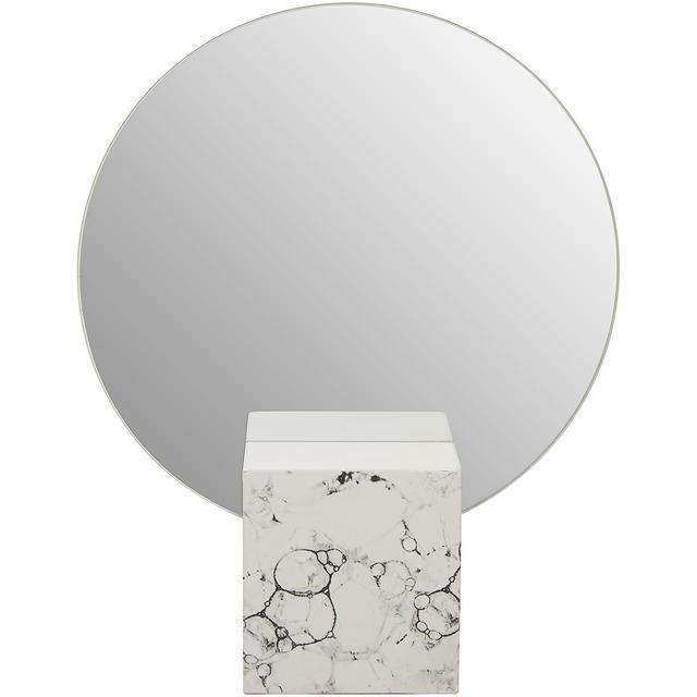 Mimo Mirror - White Faux Marble on Productcaster.