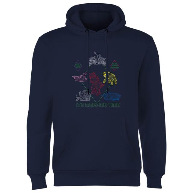 Power Rangers Dinozords Bluprint Hoodie - Navy - M on Productcaster.