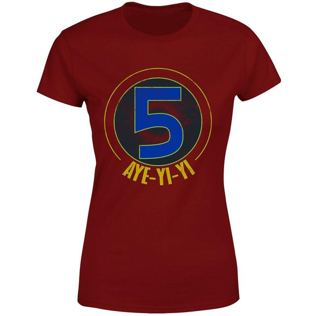 T-shirt Power Rangers Alpha-5 Logo - Burgundy - Femme - XL on Productcaster.