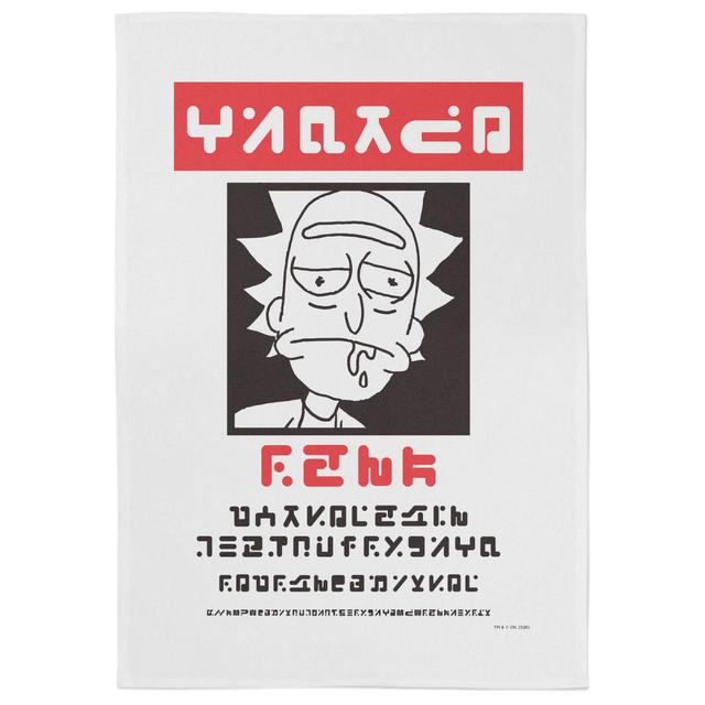 Rick And Morty Rick Wanted Tea Towel on Productcaster.