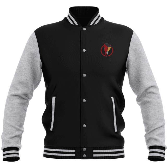 Power Rangers Bolt Patch Varsity Jacket - Zwart / Grijs - XL on Productcaster.