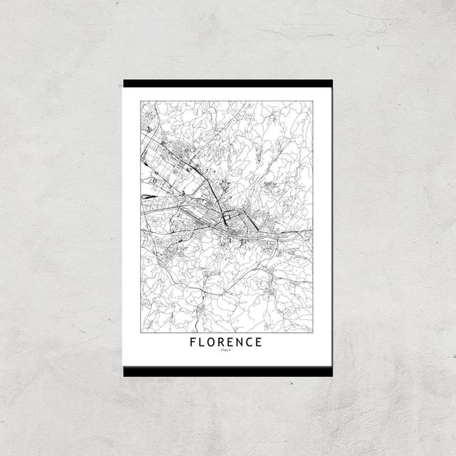 Florence Light City Map Giclee Art Print - A3 - Print Only on Productcaster.