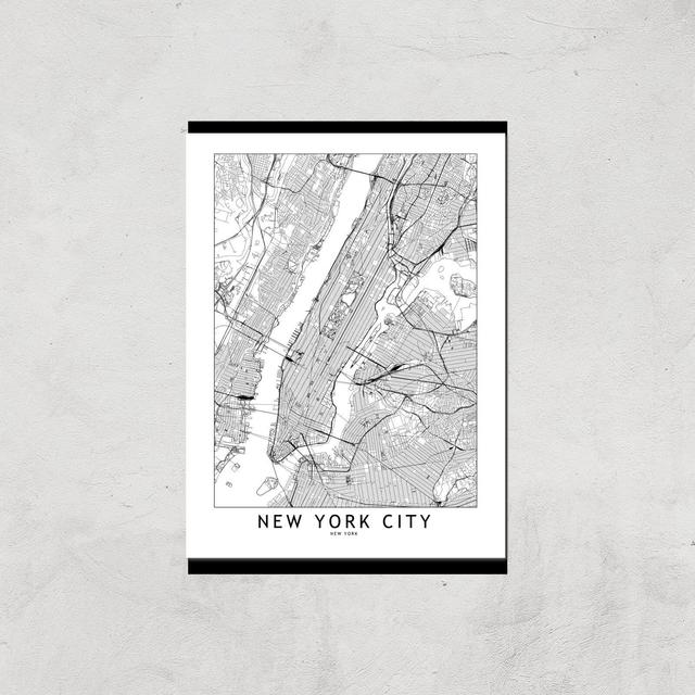 New York Light City Map Giclee Art Print - A2 - Print Only on Productcaster.