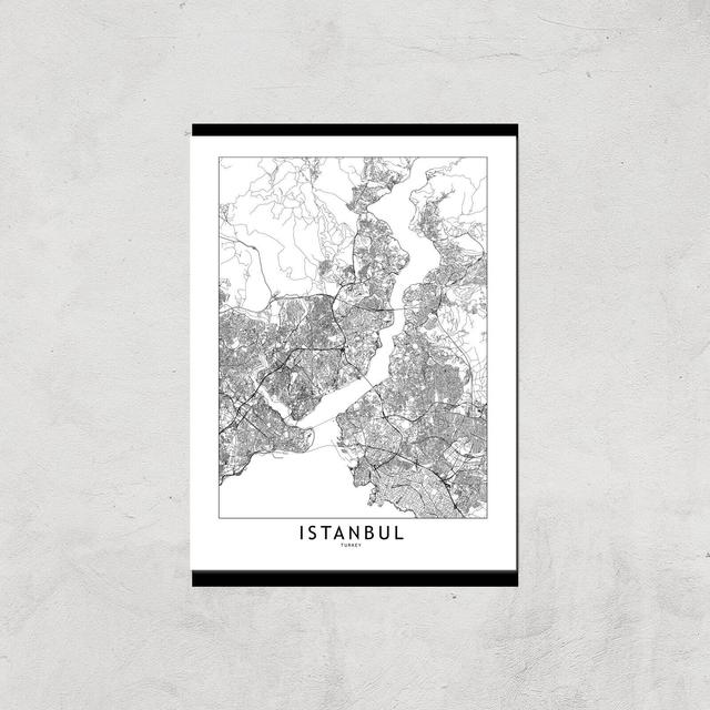 Istanbul Light City Map Giclee Art Print - A4 - Print Only on Productcaster.