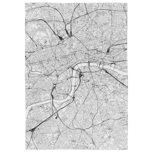 London City Map Tea Towel on Productcaster.