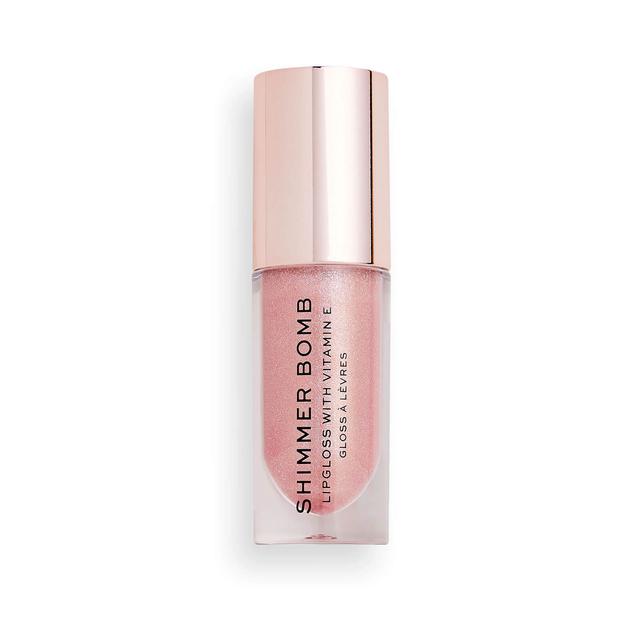 Makeup Revolution Shimmer Bomb Lip Gloss (Various Shades) - Glimmer on Productcaster.