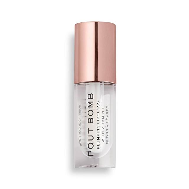 Makeup Revolution Pout Bomb Plumping Gloss 4.6ml (Various Shades) - Wild Mauve Pink on Productcaster.