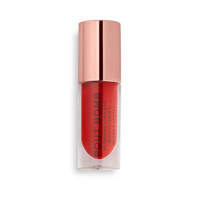 Makeup Revolution Pout Bomb Plumping Gloss (Various Shades) - Juicy on Productcaster.