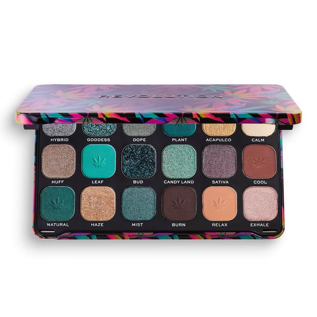 Makeup Revolution Forever Flawless Chilled with cannabis sativa Eyeshadow Palette on Productcaster.