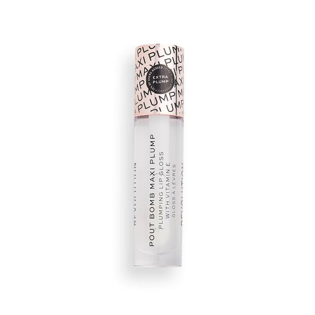 Makeup Revolution Pout Bomb Maxi Plump Lip Gloss 8.5ml (Various Shades) - Glaze on Productcaster.