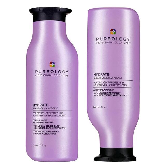 Pureology Hydrate Shampoo and Conditioner Moisturising Bundle for Dry Hair, Sulphate Free for a Gentle Cleanse on Productcaster.