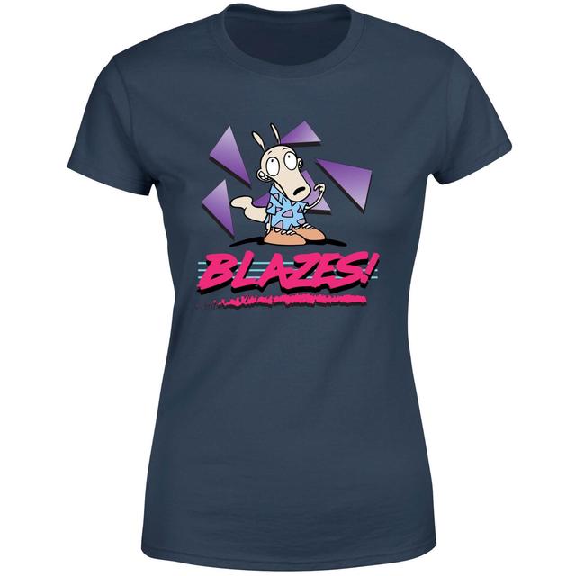 Rockos Modern Life Blazes! Damen T-Shirt - Dunkelblau - XXL on Productcaster.