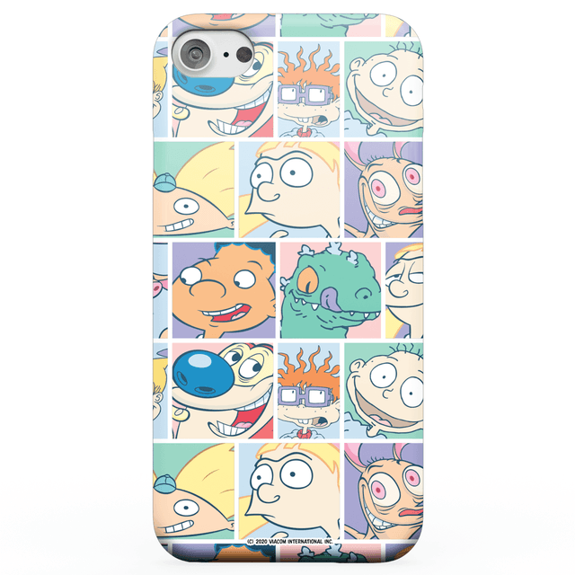 Nickelodeon Cartoon Grid Smartphone Hülle für iPhone und Android - Samsung S9 - Snap Hülle Matt on Productcaster.