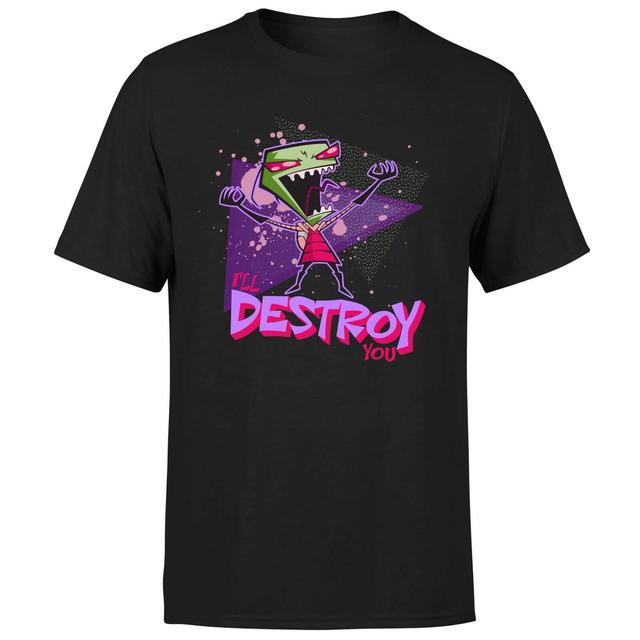 Camiseta Invader Zim I'll Destroy You - Hombre - Negro - XL - Negro on Productcaster.