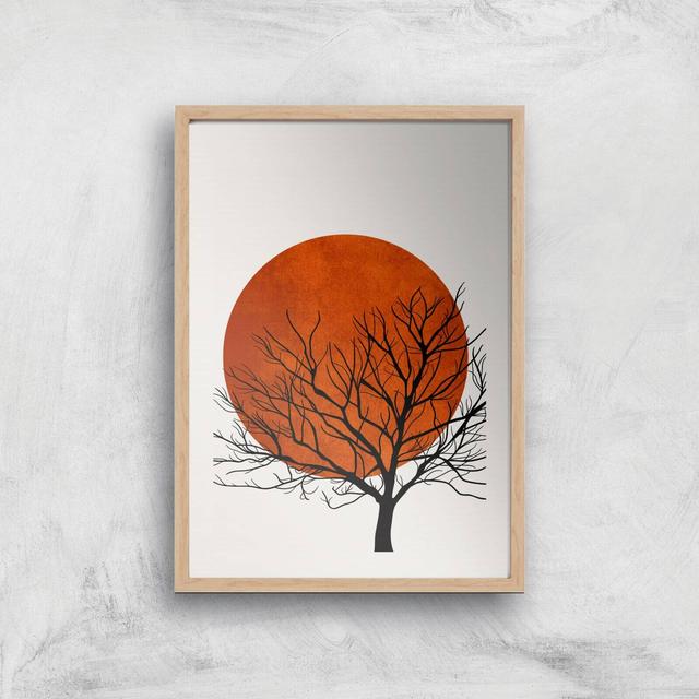 Kubistika Warm Winter Giclee Art Print - A2 - Wooden Frame on Productcaster.