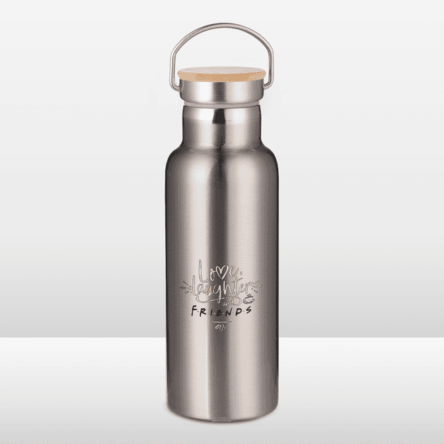 Friends Love, Laughter & Friends Portable Insulated Water Bottle - Steel on Productcaster.