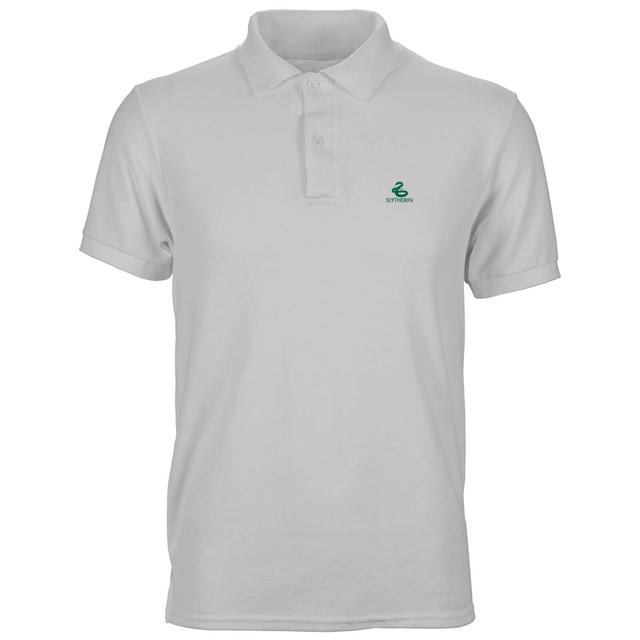 Harry Potter Slytherin Unisex Polo - White - M - Blanc on Productcaster.