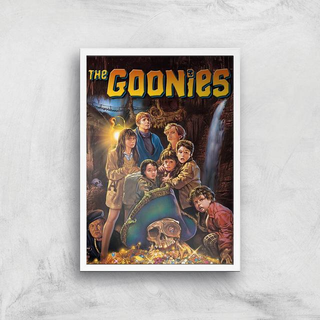 The Goonies Classic Cover Giclee Art Print - A3 - White Frame on Productcaster.