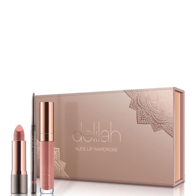 delilah Nude Lip Wardrobe Holiday Collection (Worth £66.00) on Productcaster.