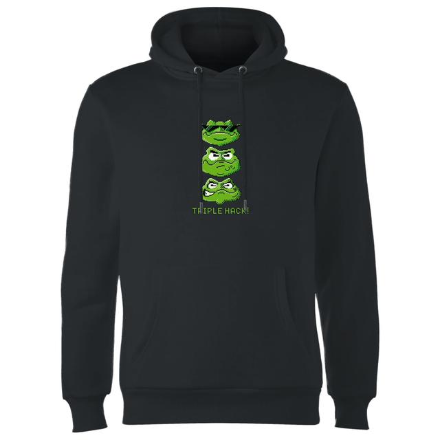 Battletoads Triple Hack! Hoodie - Black - M - Black on Productcaster.