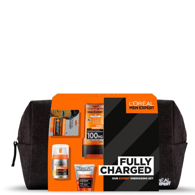 L'Oreal Paris Men Expert Fully Charged Washbag 4 Piece Gift Set For Him (Worth £22.00) on Productcaster.