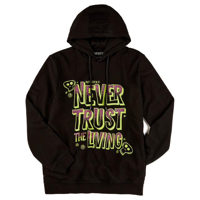 Beetlejuice Never Trust The Living Hoodie - Black - L on Productcaster.