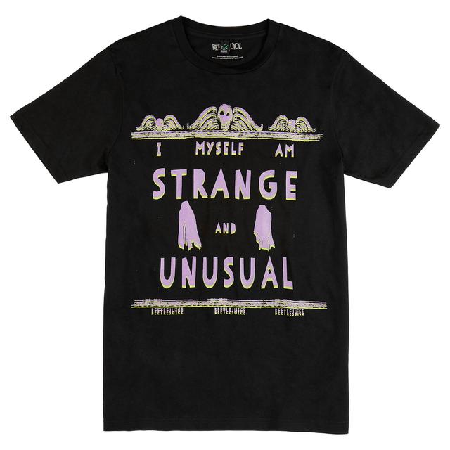 Beetlejuice I Myself Am Strange And Unusual Unisex T-Shirt - Black - L - Schwarz on Productcaster.