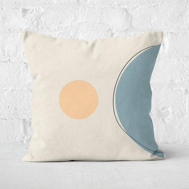 Full & Half Circle Square Cushion - 60x60cm - Soft Touch on Productcaster.