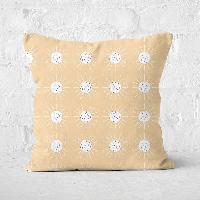 Polka Sun-Rays Square Cushion - 40x40cm - Soft Touch on Productcaster.