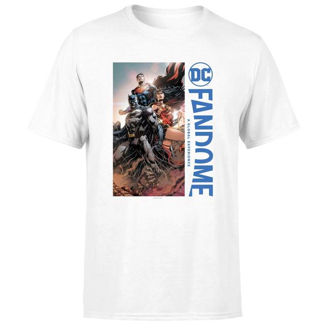 DC Fandome Batman, Wonderwoman, Superman Men's T-Shirt - White - M on Productcaster.