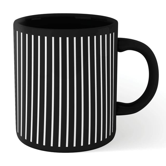 Stripes Full Mug - Black Schwarz on Productcaster.